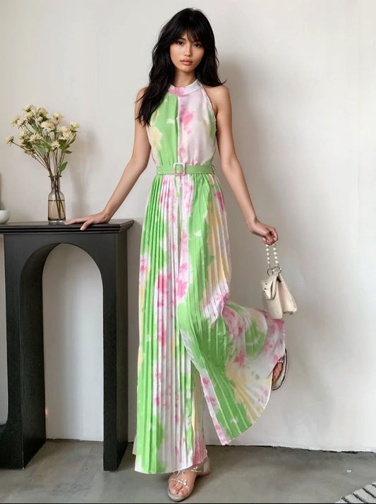 Serena Chic Pleated Jumpsuit