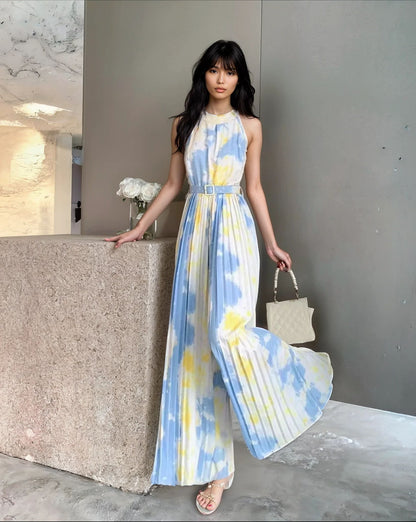 Serena Chic Pleated Jumpsuit