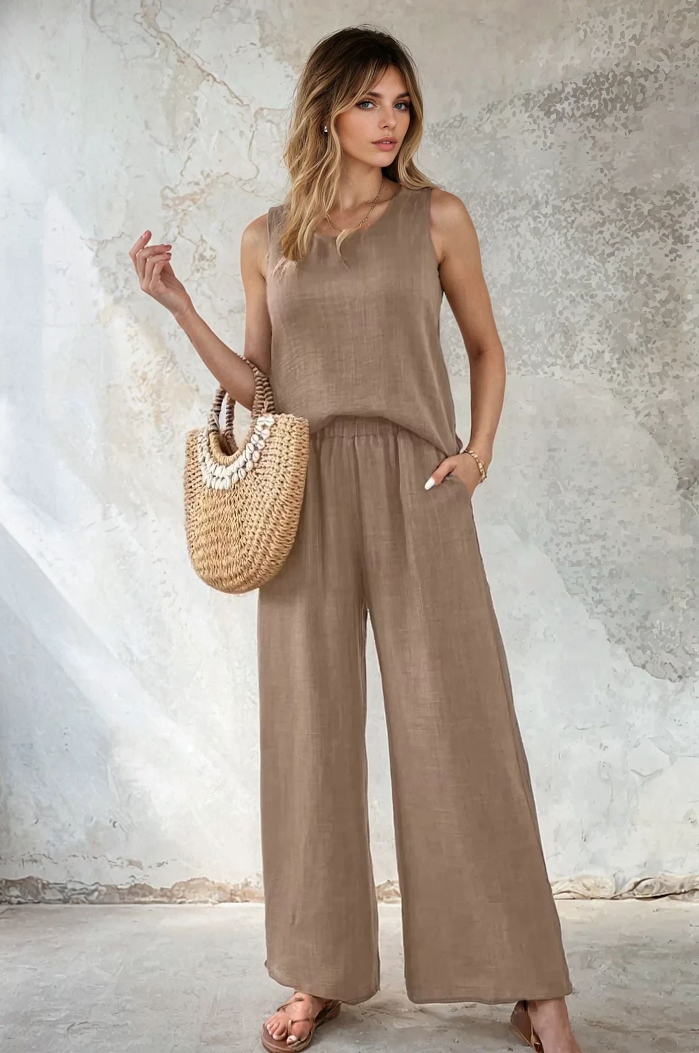 Luna Linen Co-Ord Set